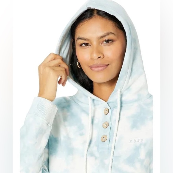 Roxy Hoodie Blue Size Large - Picture 3 of 9